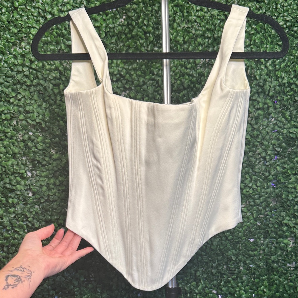 House of CB Ivory Structured Corset Top